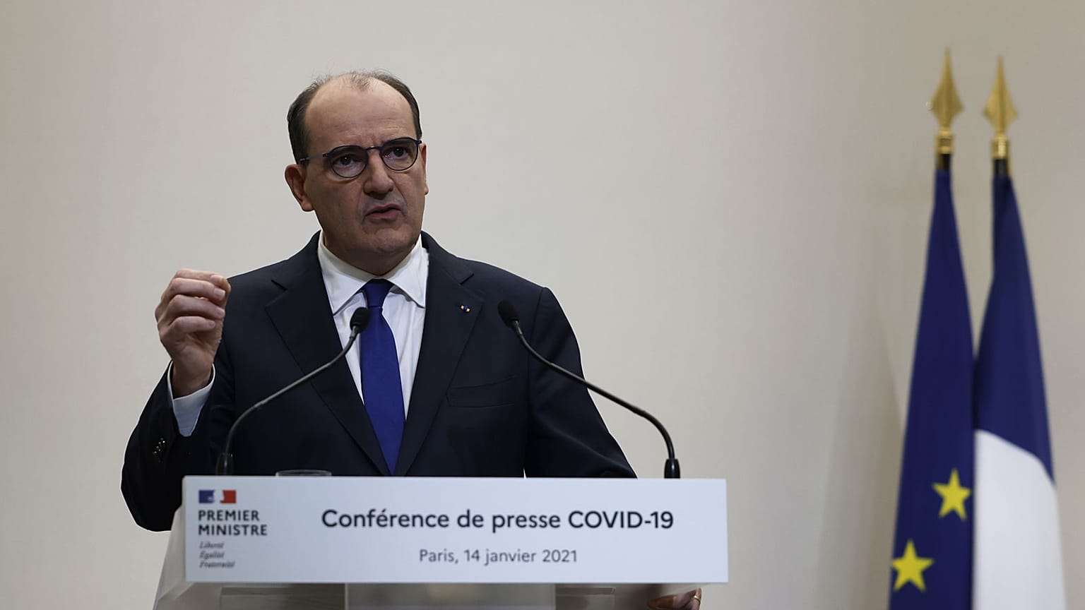 Le Premier ministre français, Jean Castex, le 14 janvier 2021
