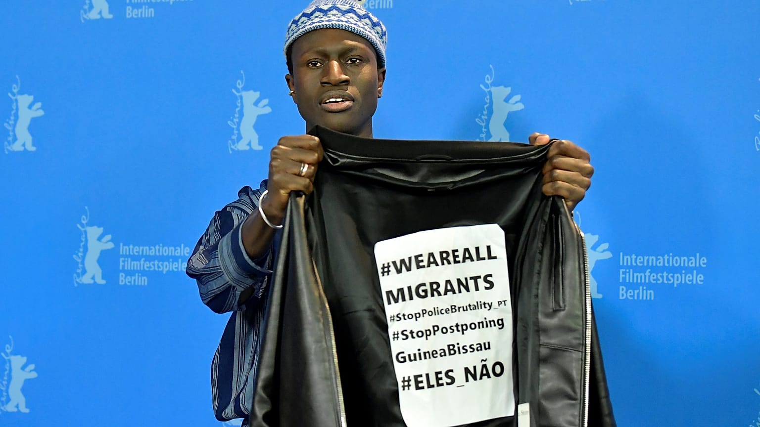 Bungué protestiert auf der Berlinale gegen Polizeigewalt in seiner alten Heimat Guinea-Bissau