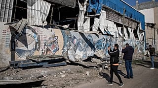 Megrongálódott gázai üdítőital-gyártó üzem 2020. december 26-án, az izraeli légierő bombázása után.