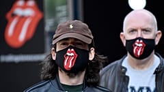 Fans mit Rolling Stones-Masken in London