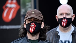 Fans mit Rolling Stones-Masken in London
