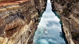 Κατολίσθηση στην Διώρυγα της Κορίνθου