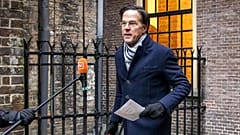 Le Premier ministre néerlandais Mark Rutte à La Haye, le 15 janvier 2021