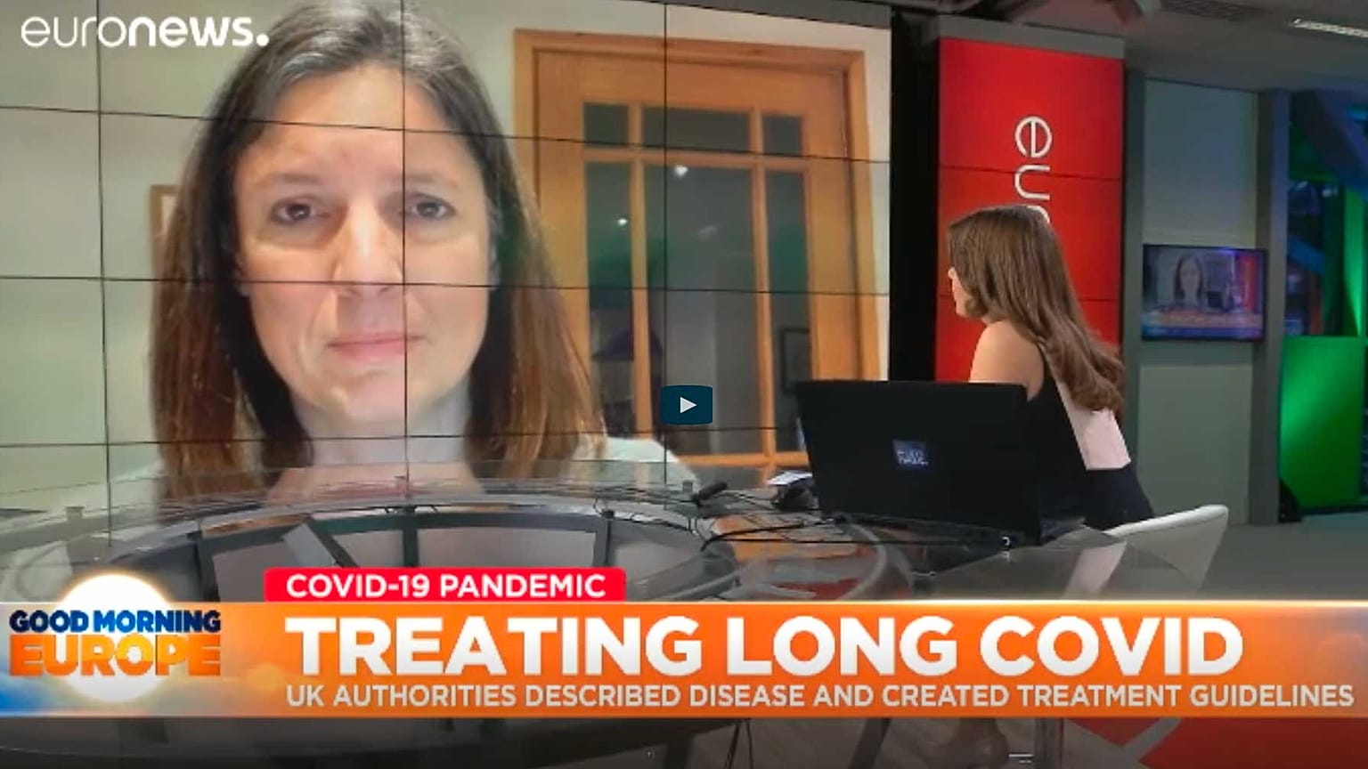 Claire Haste, fondatrice del gruppo di supporto Long Covid, intervistata nell'ambito del programma GME