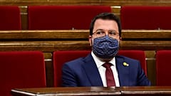 El presidente de la Generalitat en funciones Pere Aragonés García el pasado septiembre