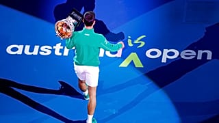 Avustralya Açık'ta 2020'de şampiyon olan Sırp tenisçi Novak Djokovic.