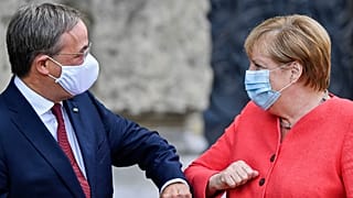 Armin Laschet and Angela Merkel