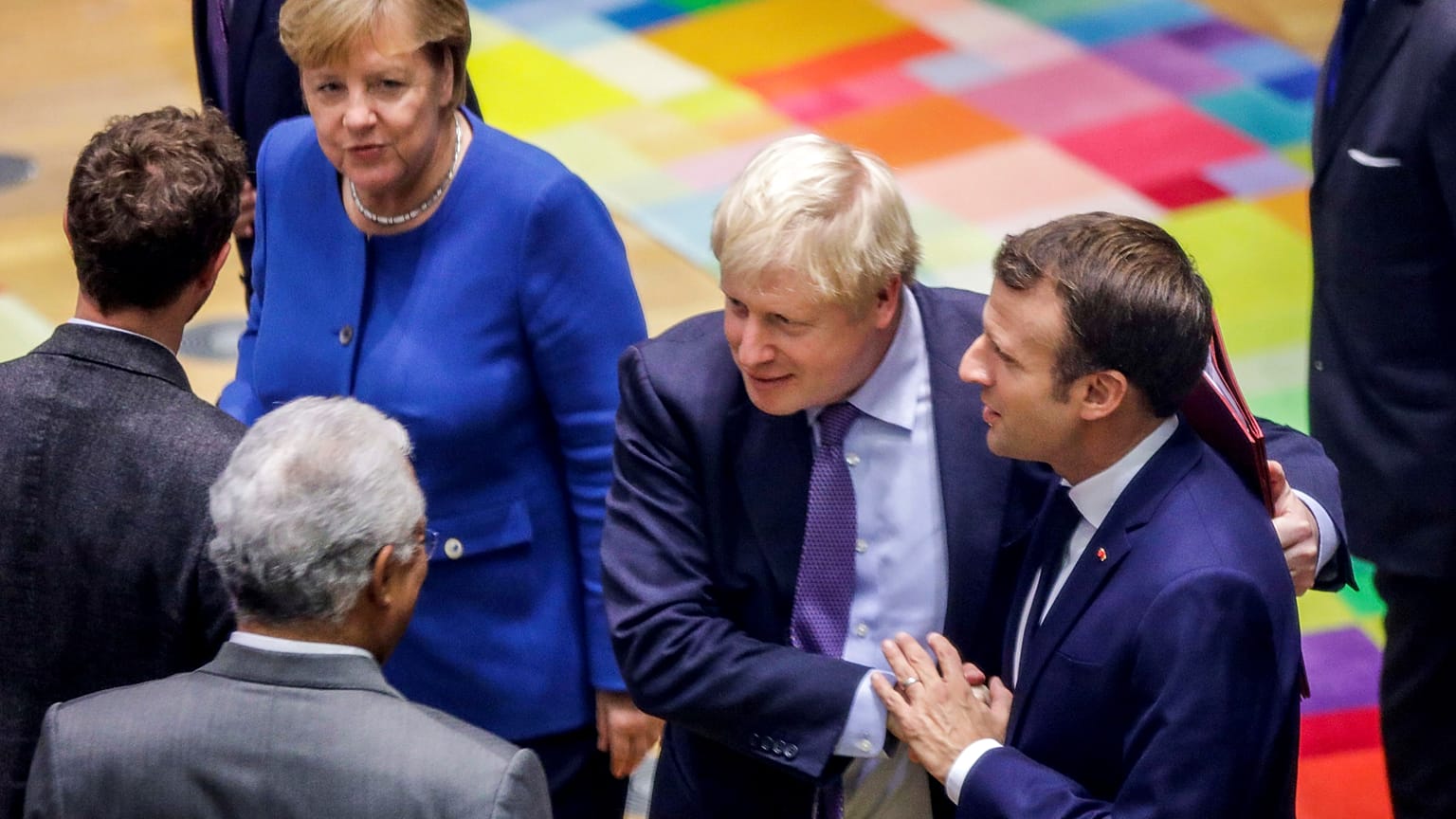 Macron, Merkel ve Johnson