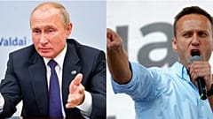 Rusya Devlet Başkanı Vladimir Putin (solda), bazı çevrelerce en büyük rakibi Aleksey Navalny'nin (sağda) zehirleme emrini veren isim olduğu iddia ediliyor.