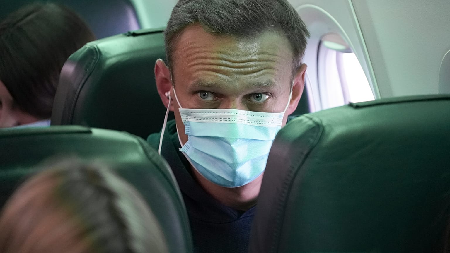 El opositor Alexei Navalny durante su viaje a Moscú.