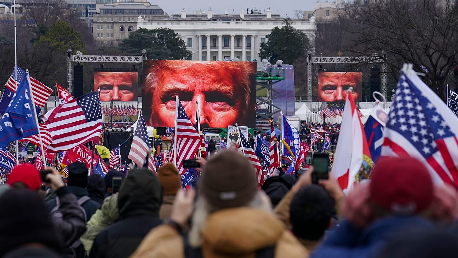 Trump supporters participate in a rally in Washington DC on Jan 6, 2020.