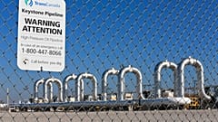 file photo shows the Keystone Steele City pumping station, into which the planned Keystone XL pipeline