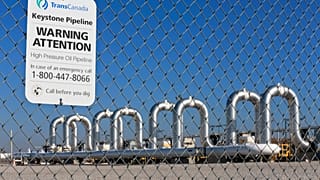 file photo shows the Keystone Steele City pumping station, into which the planned Keystone XL pipeline