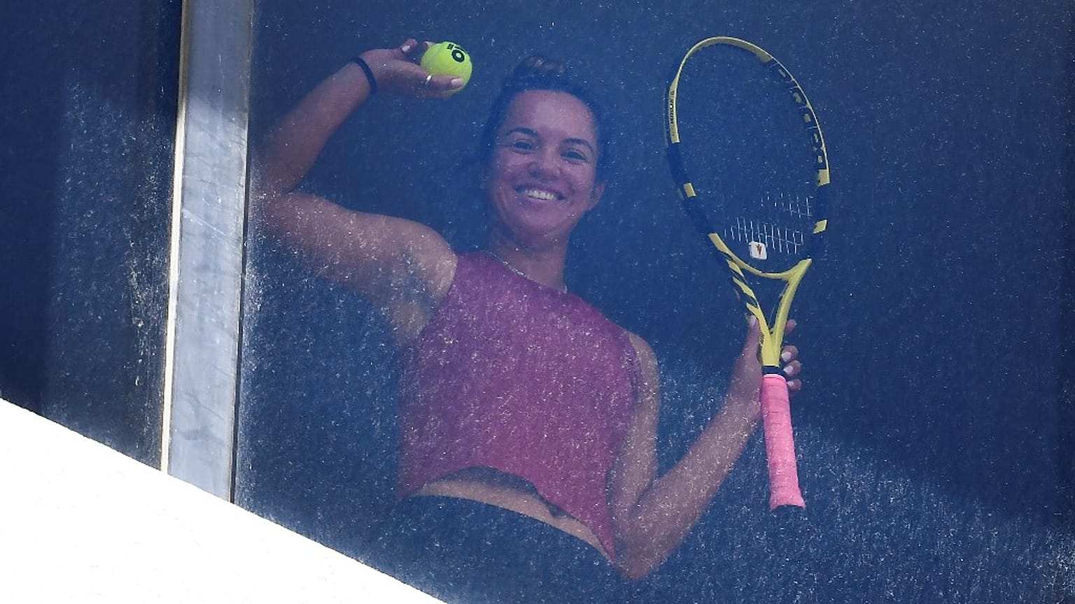 Joueuse de tennis placée à l'isolement dans un hôtel de Melbourne, à quelques jours du début de l'Open d'Australie, le 18/01/2021