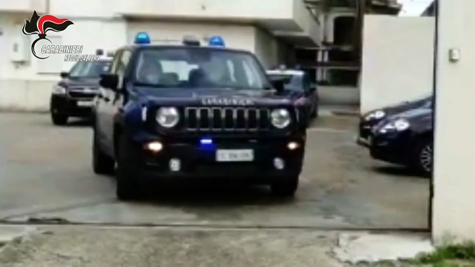 Italienisches Polizeiauto. 