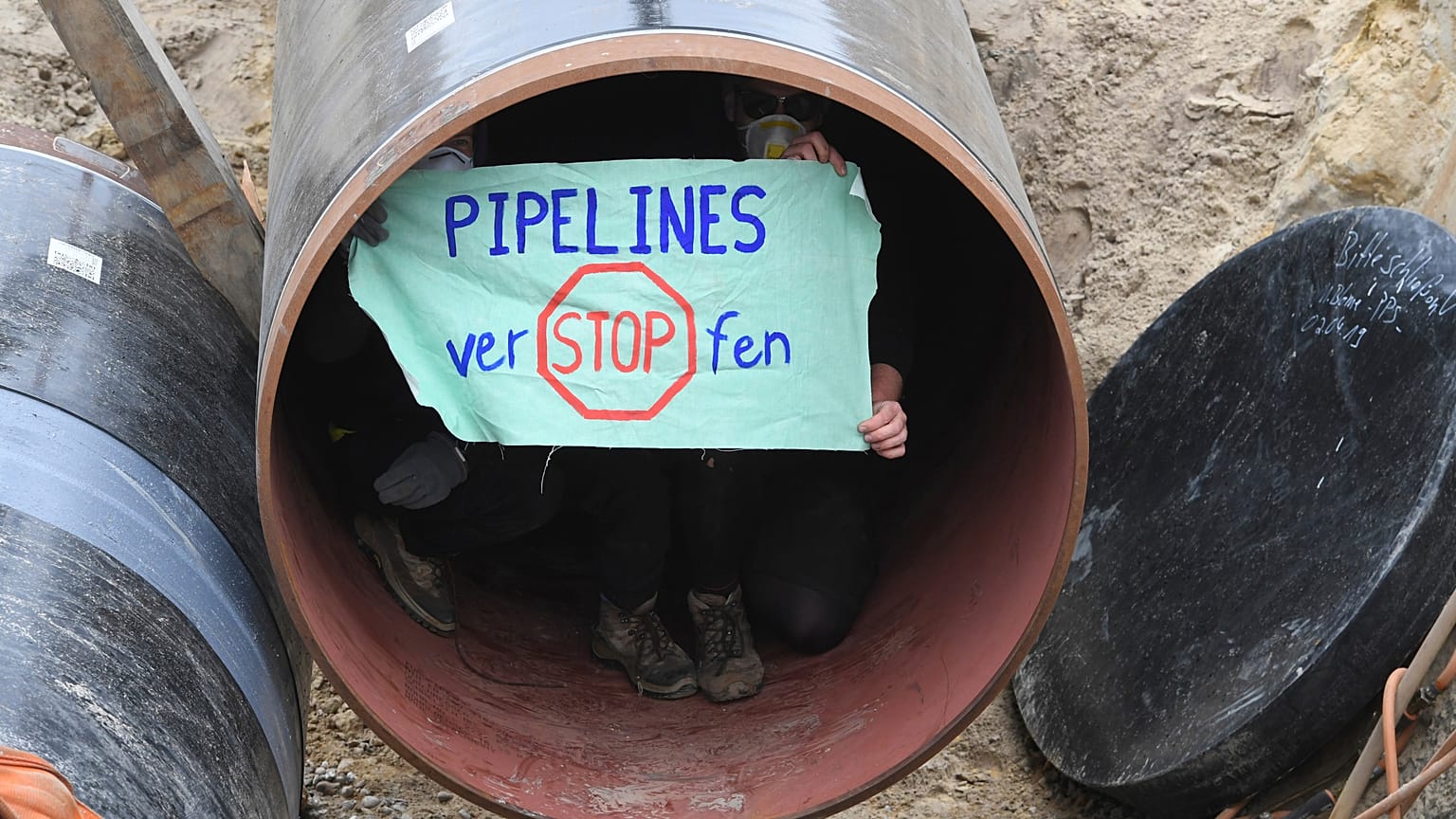 Protest gegen Nord Stream 2