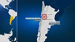 El epicentro se encontraba a escasos kilómetros de San Juan, en Argentina