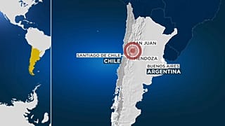 El epicentro se encontraba a escasos kilómetros de San Juan, en Argentina
