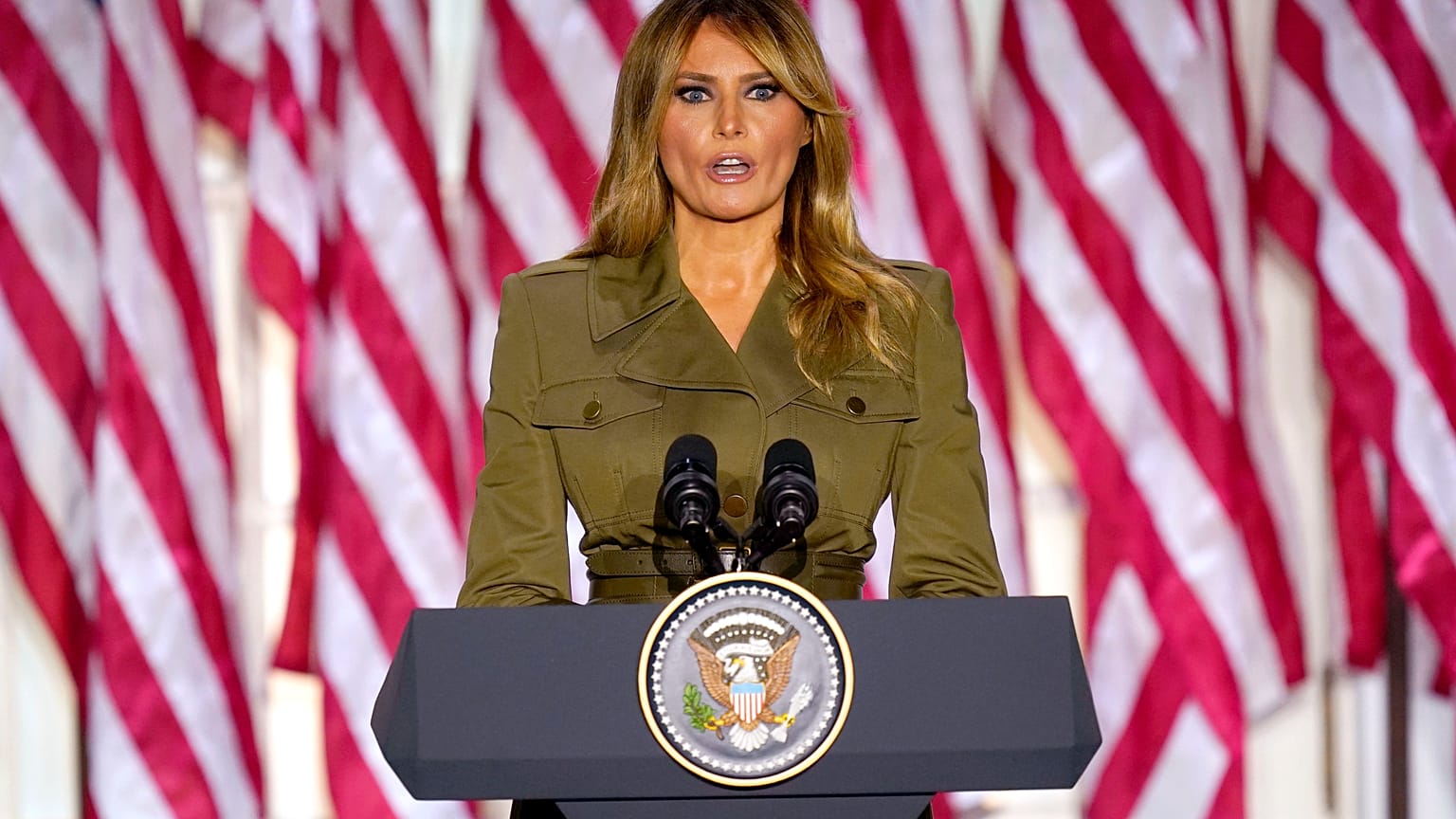 First lady Melania Trump on Aug. 25, 2020.