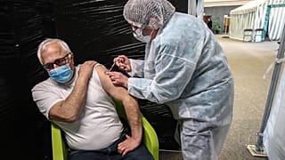 Centre de vaccination, Versailles, 18 janvier 2021.