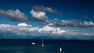 Das Ionische Meer bei Korfu. 