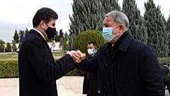 Milli Savunma Bakanı Akar, Erbil'de IKBY Başkanı Neçirvan Barzani ile görüştü