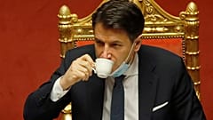 Giuseppe Conte im Senat. 