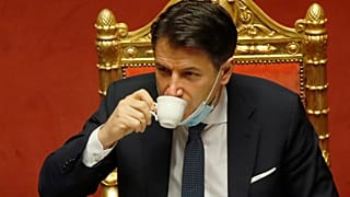 Giuseppe Conte im Senat. 