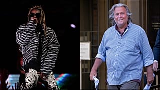 Rapçi Lil Wayne ve siyasi danışman Steve Bannon
