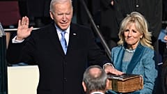 Der neue US-Präsident Joe Biden mit First Lady Jill Biden. 