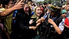 Doğu Türkistan'ın başkenti Urumçi'deki bir protesto (arşiv)