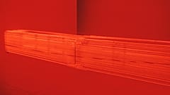 Stephen Antonakos _Red Neon From  Wall to Wall_ 1968
