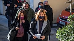  Η Σοφία Μπεκατώρου προσερχόμενη στο κτίριο της Εισαγγελίας
