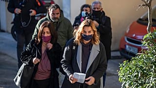  Η Σοφία Μπεκατώρου προσερχόμενη στο κτίριο της Εισαγγελίας