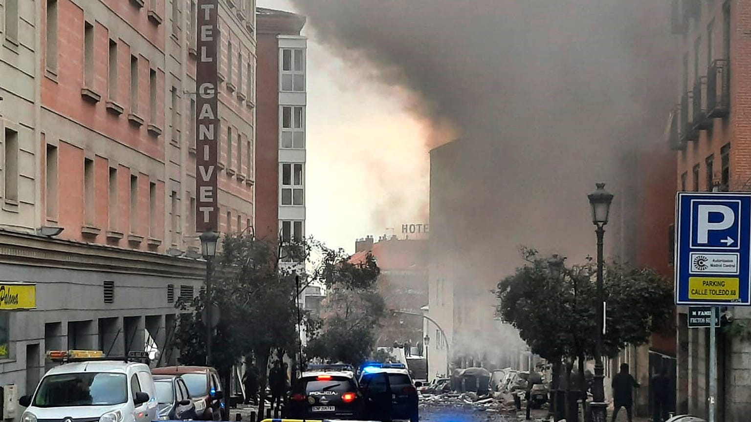 انفجار در مرکز شهر مادرید
