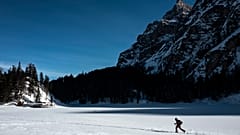 Scheewandern am Pragser Wildsee