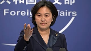 Chinese Foreign Ministry spokesperson Hua Chunying speaks during the daily press briefing at the Foreign Ministry in Beijing on Wednesday, Jan. 20, 2021. 