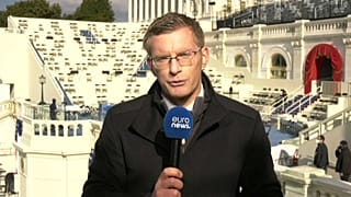 Philip Crowther bei der Amtseinführung von Joe Biden in Washington