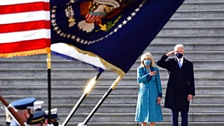 Jill und Joe Biden bei der Amtseinführung des neuen US-Präsidenten