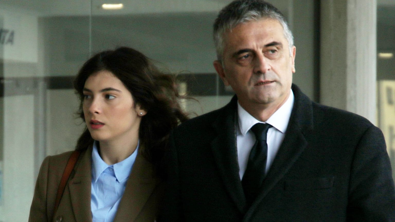 Iva Ilincic heads to the prosecutor's office with her lawyer. 