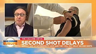 UK patient receiving COVID-19 vaccine