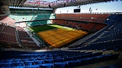 FILE:  A view of the San Siro stadium in Milan, Italy, Wednesday, Feb. 10, 2016. 