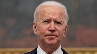 President Joe Biden speaks about the coronavirus in the State Dinning Room of the White House, Thursday, Jan. 21, 2021, in Washington.