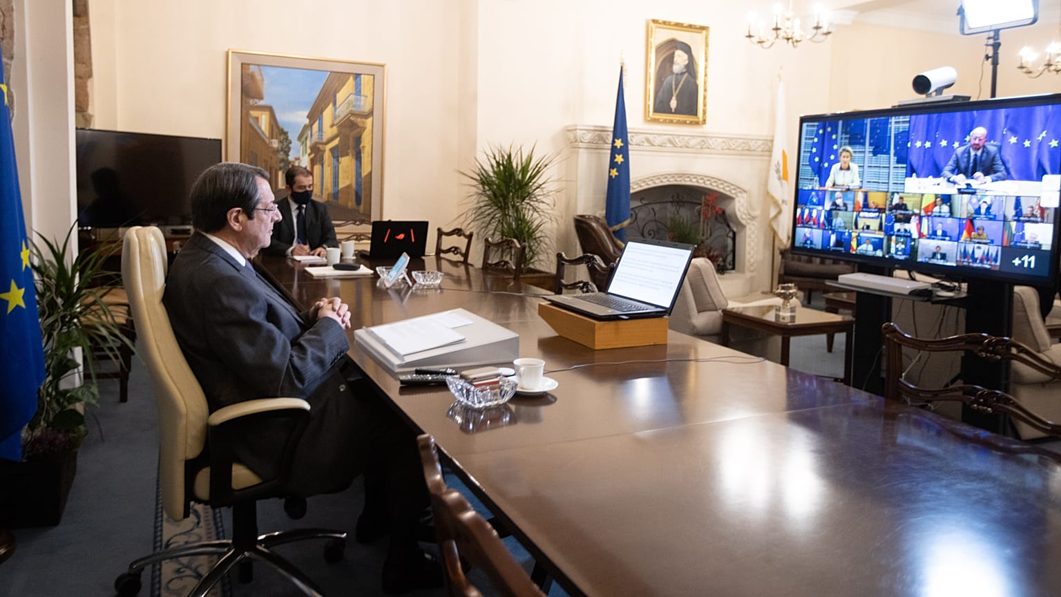 Τηλεδιάσκεψη Ευρωπαϊκού Συμβουλίου