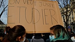 Manifestation étudiante à Paris, 20 janvier 2021