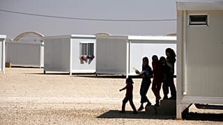 صورة من الارشيف - مخيم حدائق الملك عبد الله للاجئين في الرمثا، الأردن