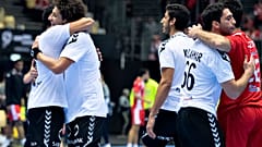 المنتخب المصري خلال مشاركته في دورة كأس العالم 2019 في الدنمارك ـ أرشيف. 2019/01/23