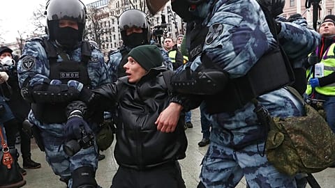 Arrestation d'un pro-Navalny en Russie