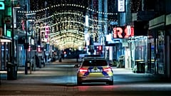 Polizei während Lockdown in Oberhausen (Symbolbild)