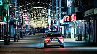 Polizei während Lockdown in Oberhausen (Symbolbild)